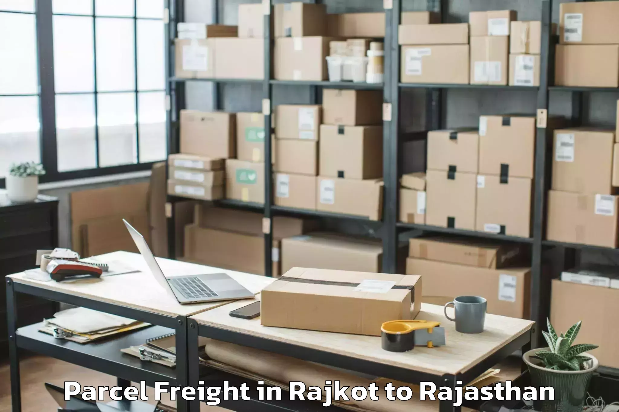 Get Rajkot to Mohanlal Sukhadia University U Parcel Freight